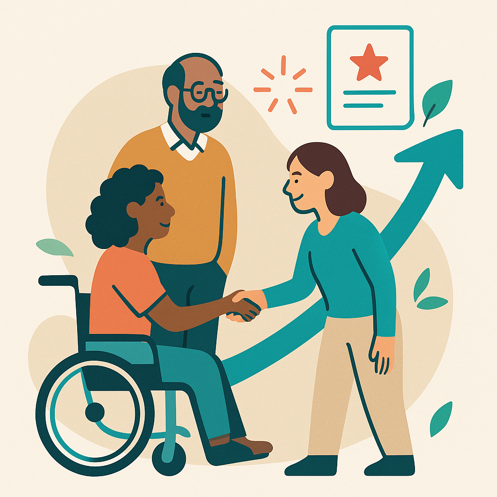 Decorative illustration used as the hero image for the Training and Certification page