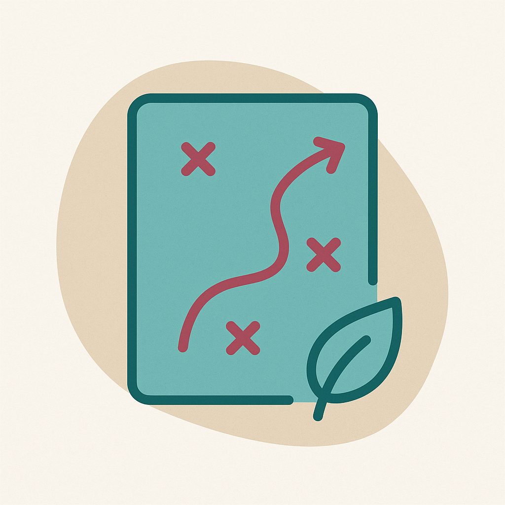 Icon representing the planning step in the service process